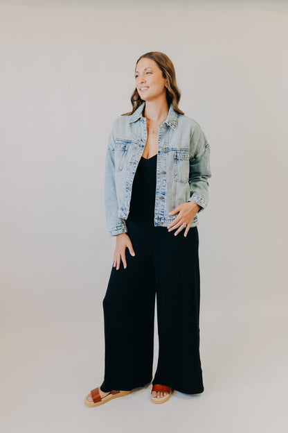By Together | Fast Car Jean Jacket | Washed Denim