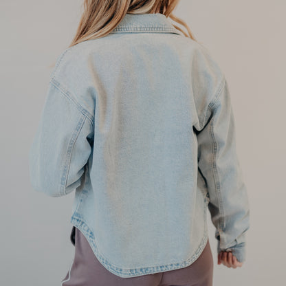 Z Supply | ALl Day Cropped Denim Jacket | Faded Indigo