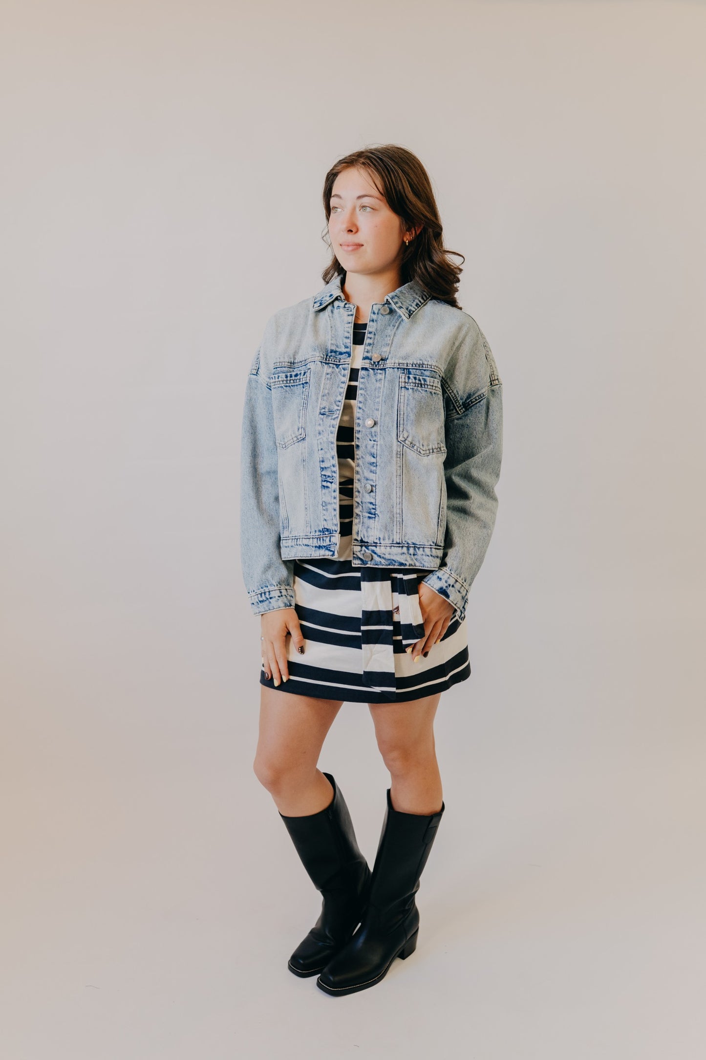 By Together | Fast Car Jean Jacket | Washed Denim