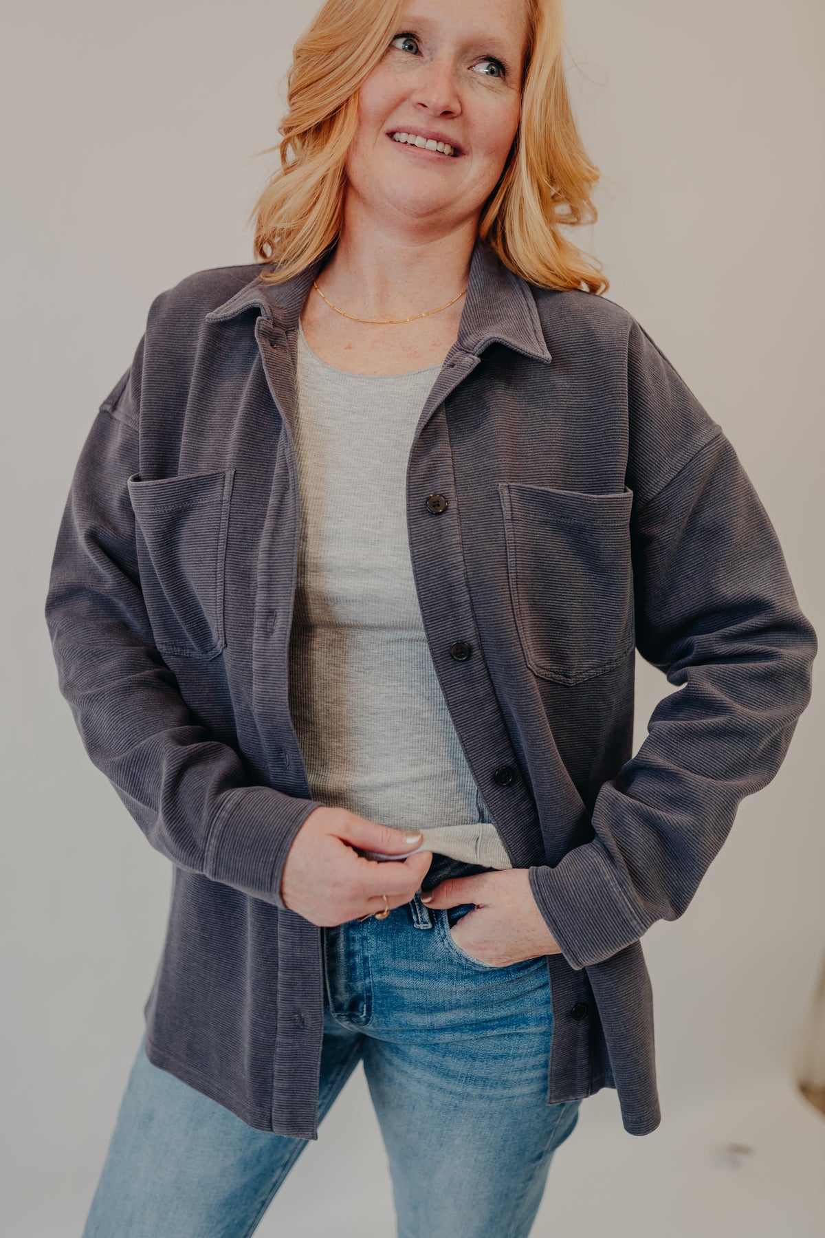 Thread & Supply | Brooke Jacket | Warm Charcoal