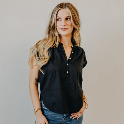 The Normal Brand | Featherweight Blouse | Black