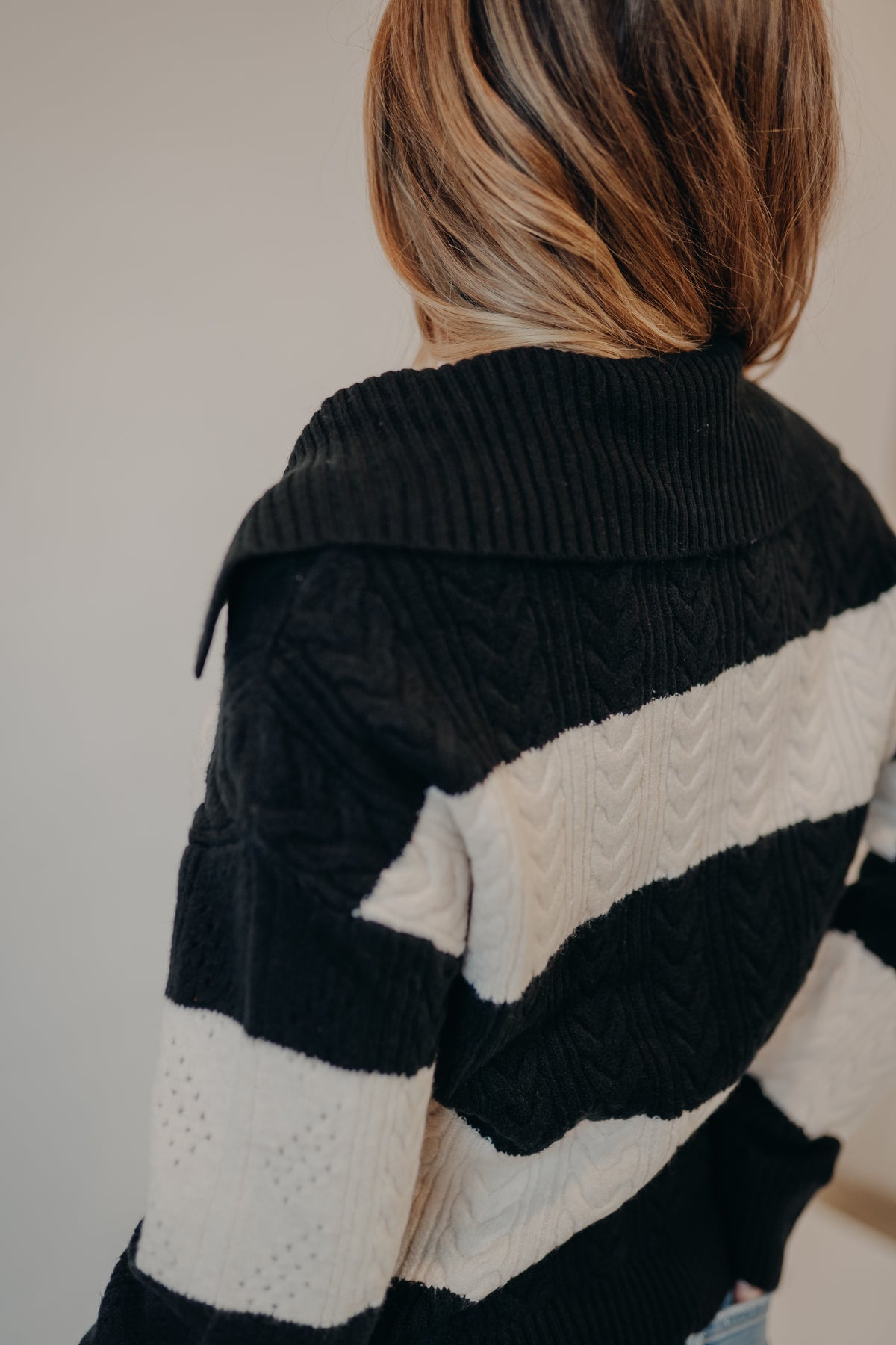 Thread & Supply | Paula Sweater | White Black