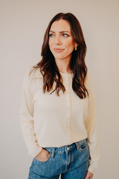 Thread & Supply | Della Cardigan | Ivory