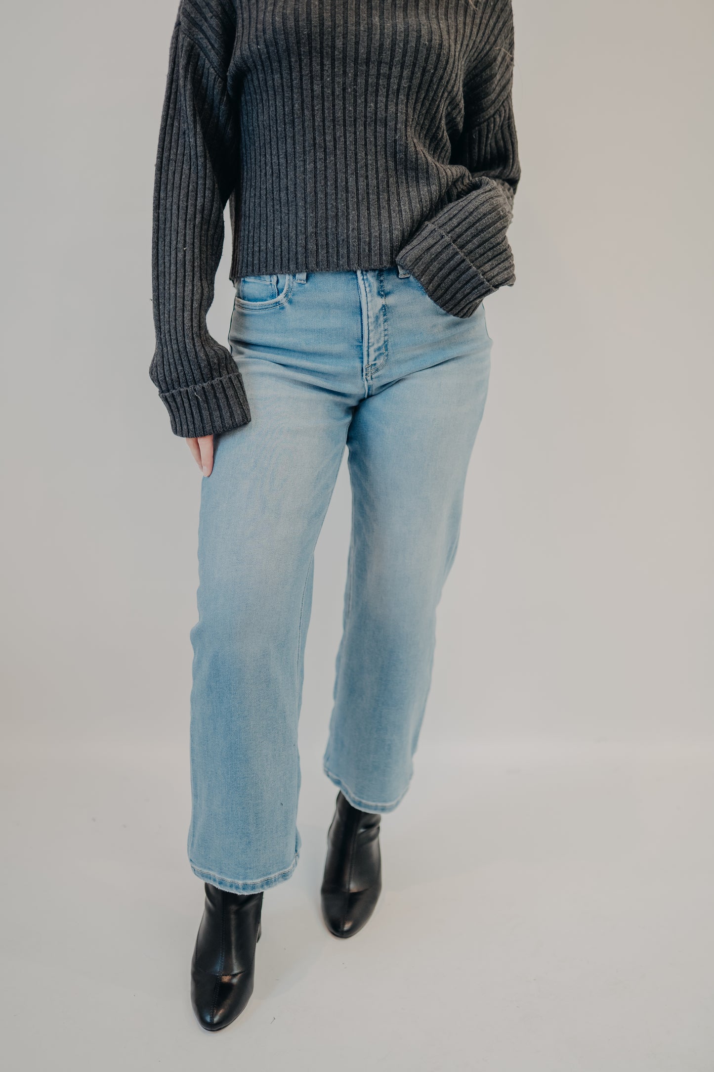 Vervet | High Rise Crop Wide Leg | Abound