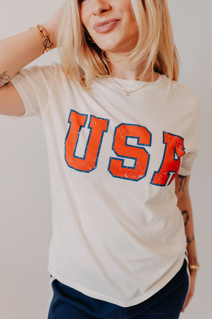 Z Supply | USA Boyfriend Tee | Sea Salt