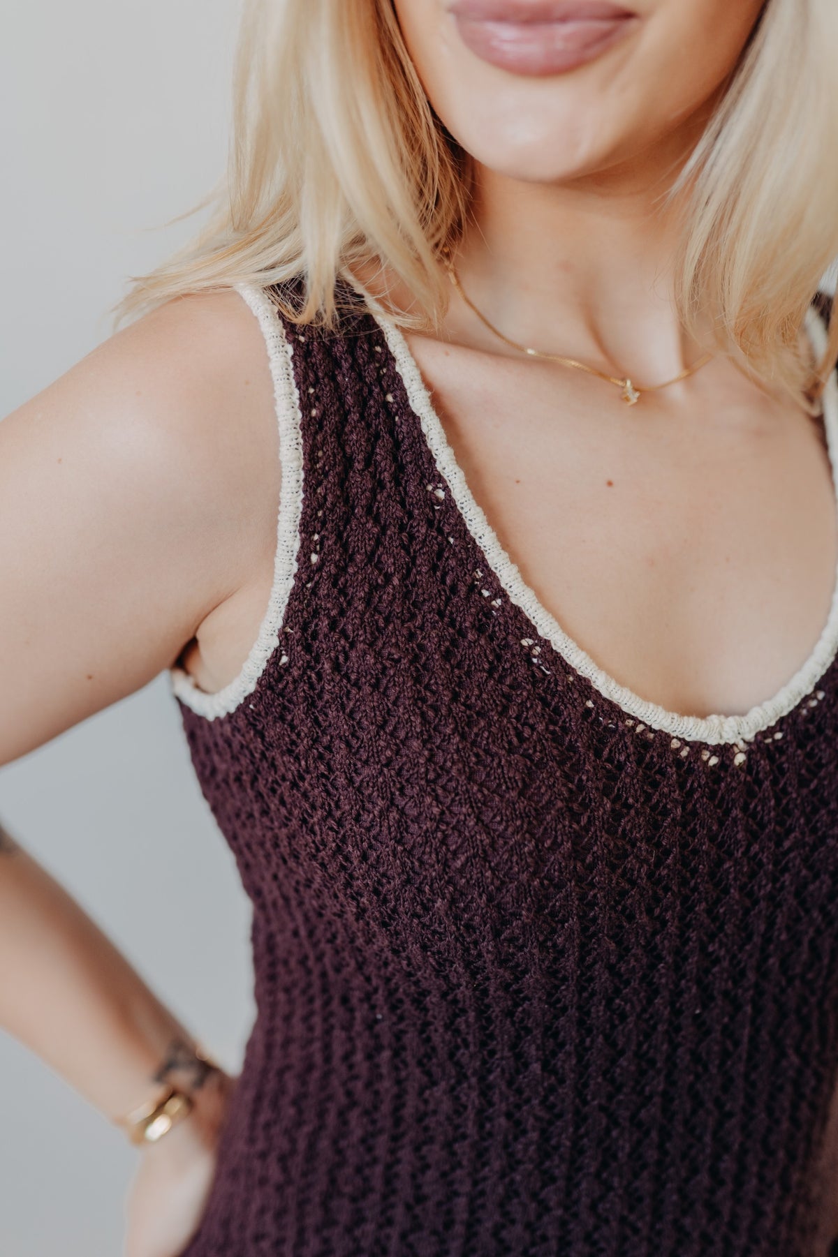 Z Supply | Sorolla Crochet Cover Up | Chocolate Cherry
