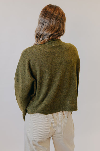 Blu Pepper | Lightweight Knit Cardigan | Olive