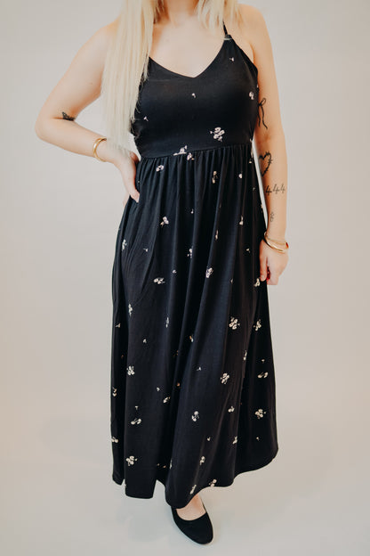 Z Supply | Cannes Nala Ditsy Midi Dress | Black