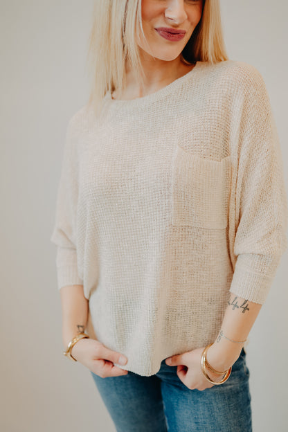 Be Cool | Dolman Knit Sweater | Cream