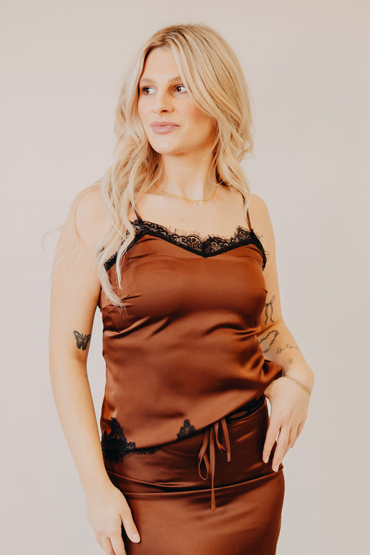 Mod Ref | The Gabrielle Top | Brown Black