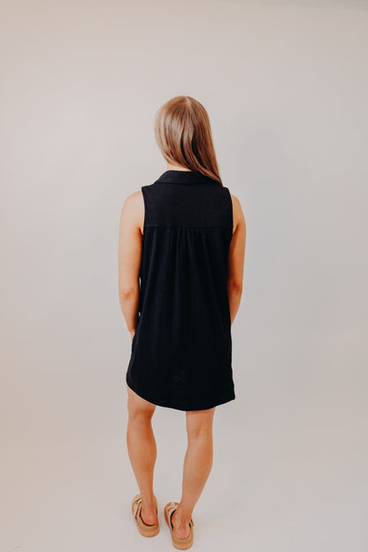 Z Supply | New Light Textured Mini Dress | Black