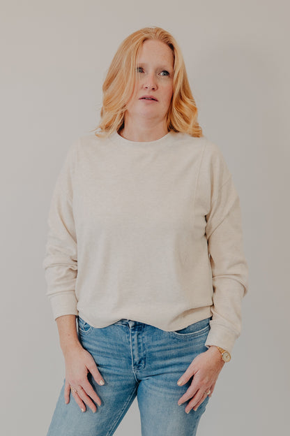 Thread & Supply | Dream Knit Janie Top | Heather Oatmeal