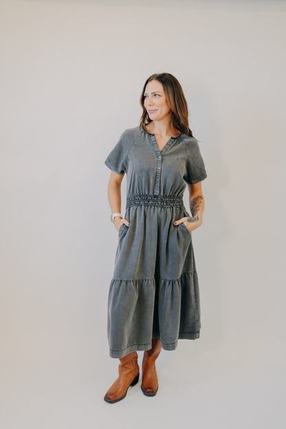 Thread & Supply | Shayla Dress | Black Wash