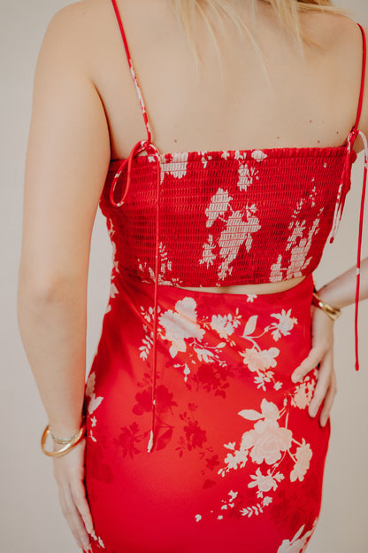 Z Supply | Alyse Darya Floral Maxi Dress | Kiss Me Red
