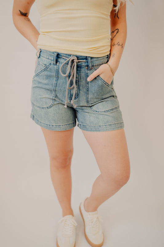 By Together | Catch Waves Shorts | Denim