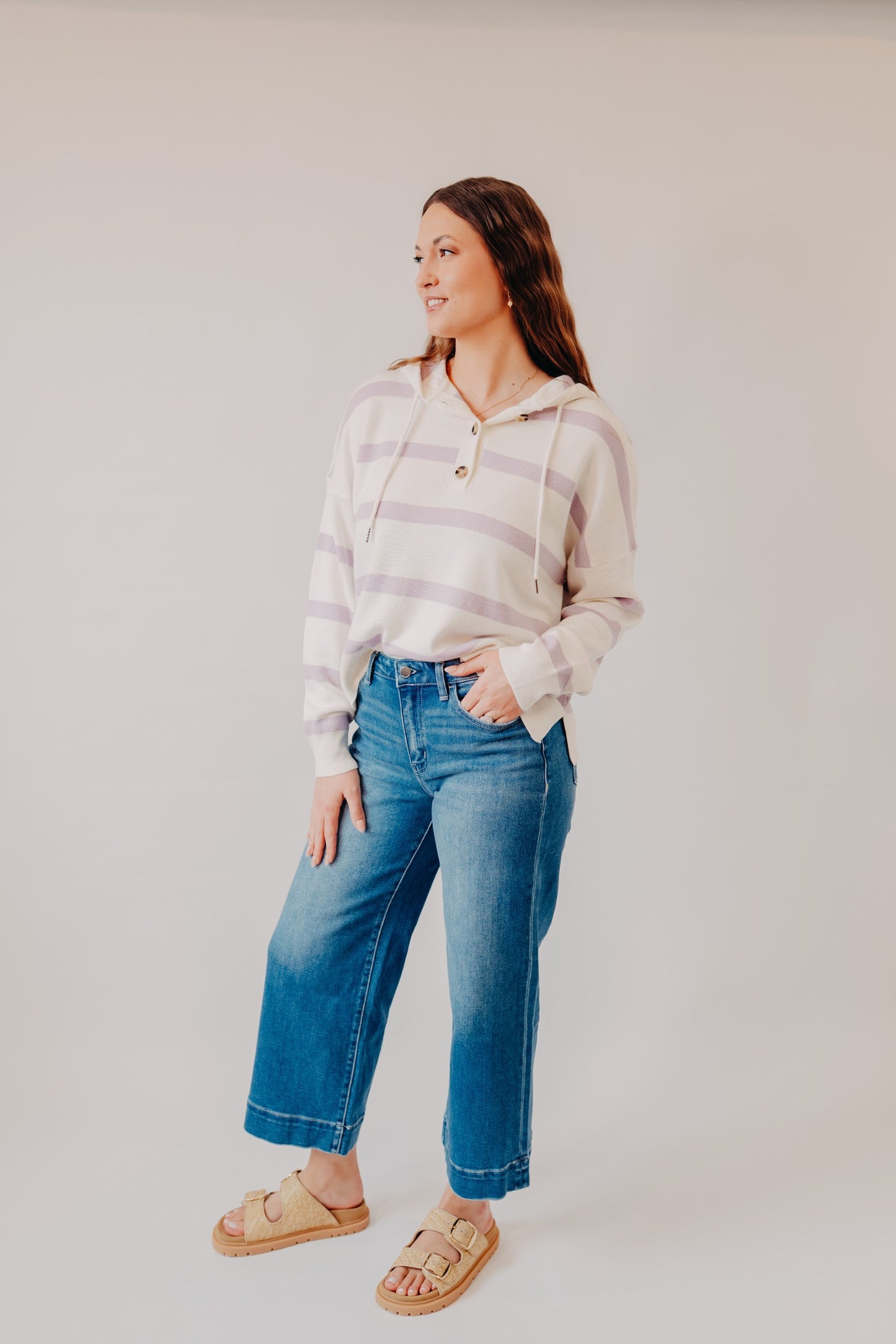 Thread & Supply | Brighton Top | White Lilac