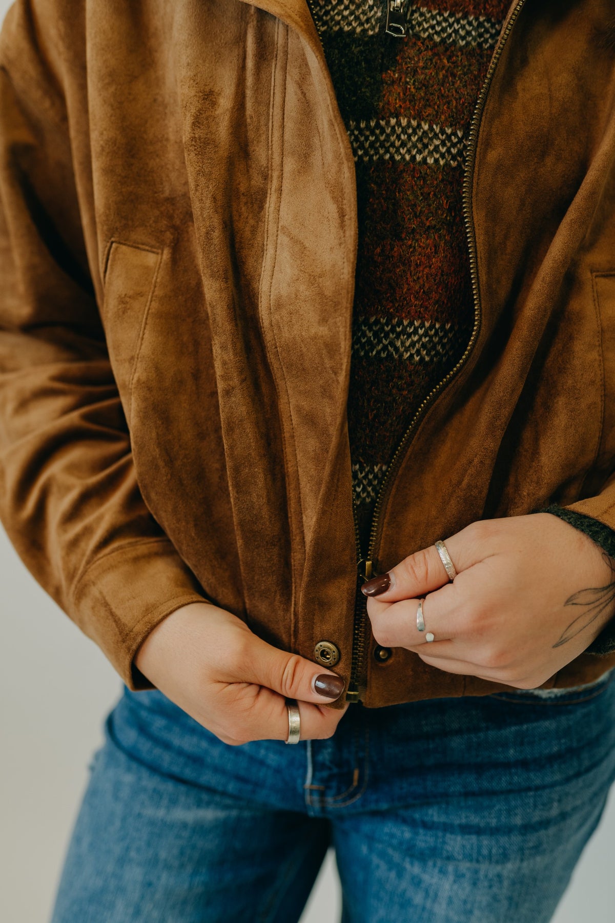 Z Supply | Corin Bubble Hem Jacket | Saddle Suede