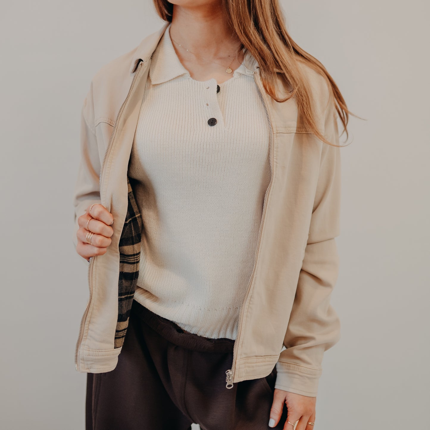 Thread & Supply | Sophia Jacket | Washed Taupe