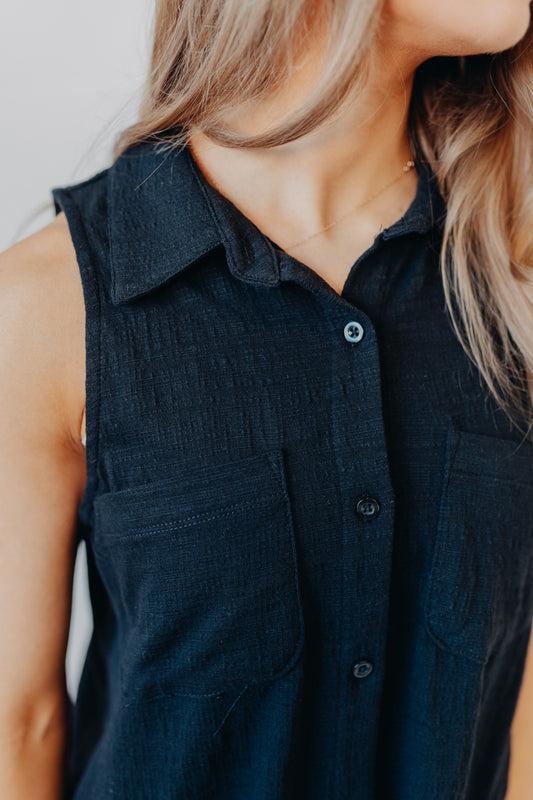 Z Supply | New Light Textured Mini Dress | Black