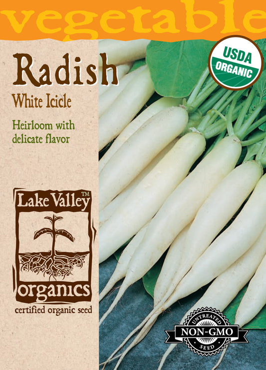Radish White Icicle Organic LV