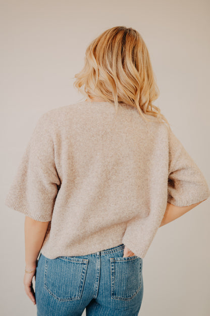 Wishlist | Short Sleeved Sweater | Chestnut