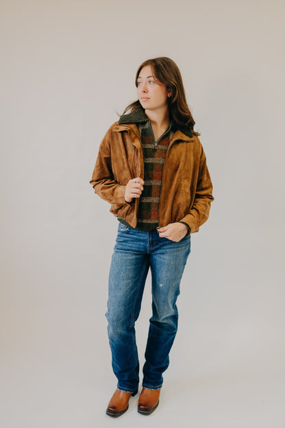 Z Supply | Corin Bubble Hem Jacket | Saddle Suede