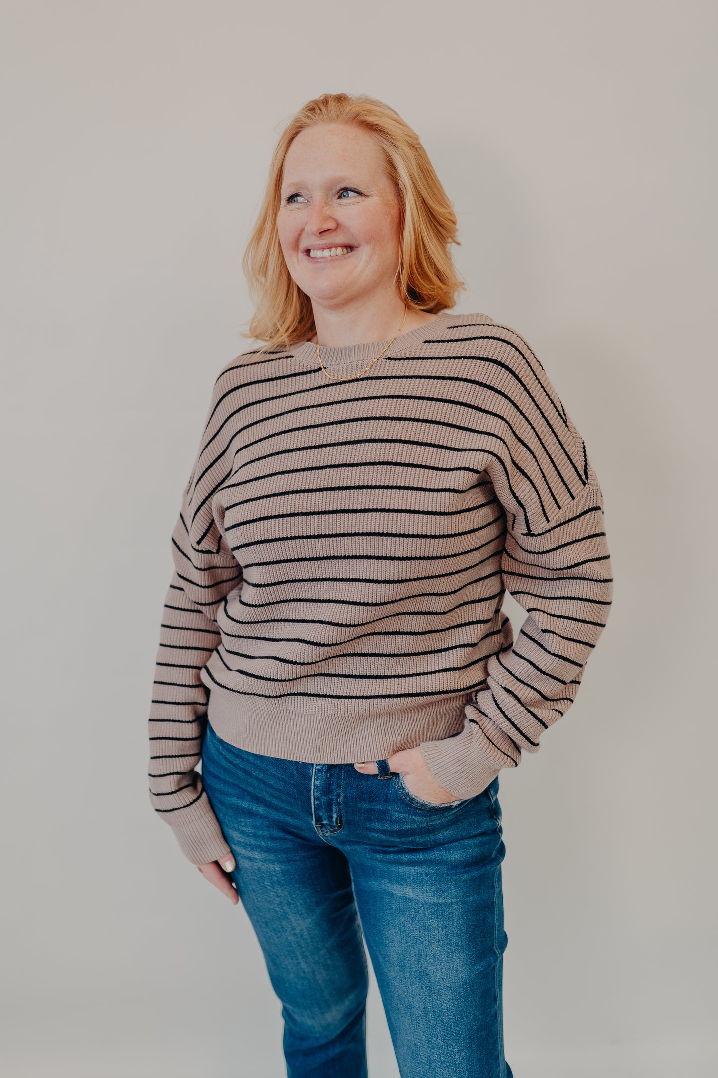 Thread & Supply | Ely Sweater | Taupe Black