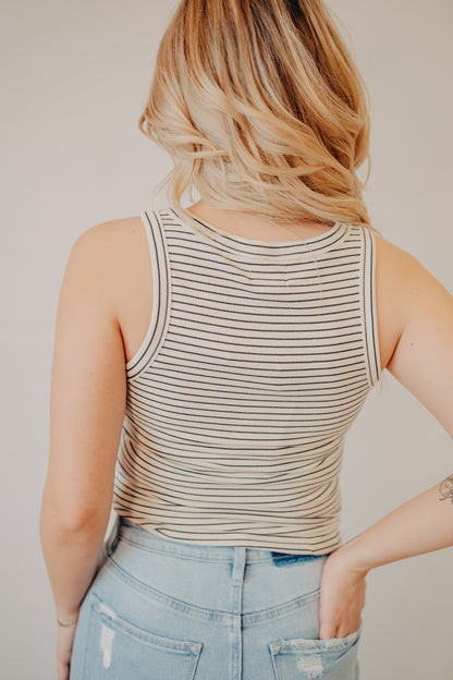 Thread & Supply | Edlin Tank | Cream Black