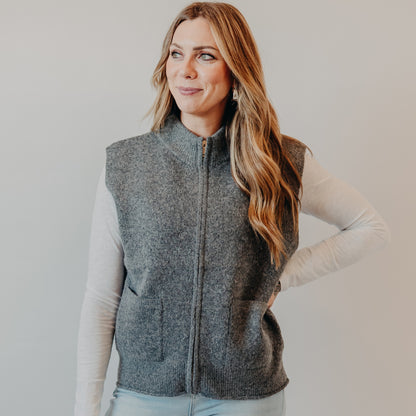 Staccato | Zipper Sweater | Charcoal