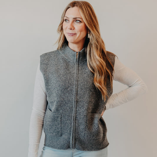 Staccato | Zipper Sweater | Charcoal