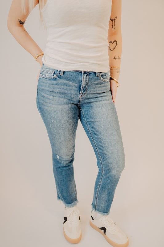 Flying Monkey | Mid Rise Crop Slim Straight | Congenial