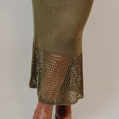 Z Supply | Haven Sweater Knit Midi Skirt | Fern