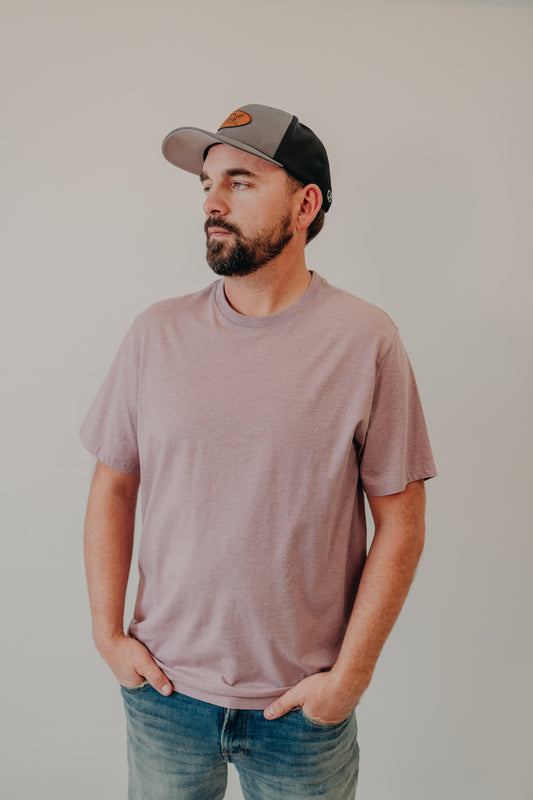 Flag & Anthem | Essential Stretch Tee | Plum Heather
