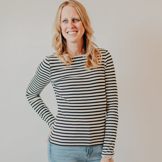 Z Supply | Pristine Striped Tee | Black