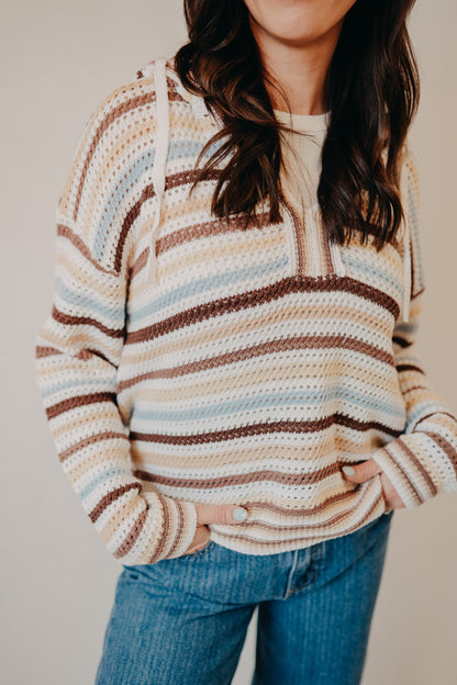 Hem & Thread | Hoodie Sweater | Brown Multi
