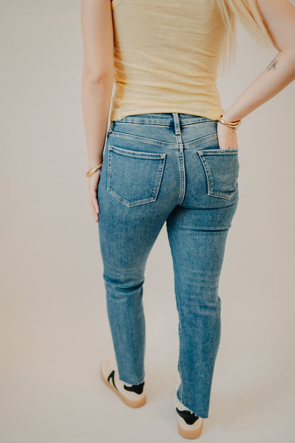 Vervet | Mid Rise Crop Slim Straight | Midnight In Paris