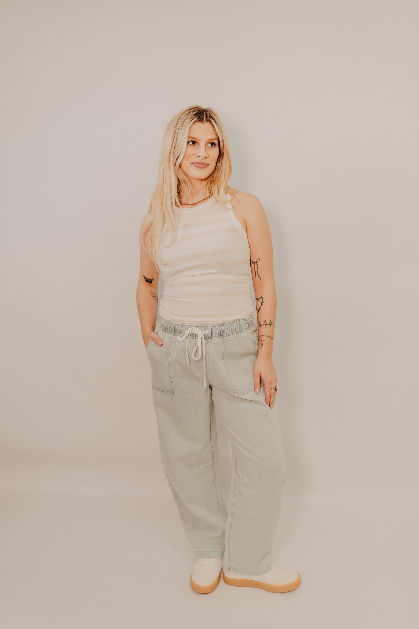 Thread & Supply | Emerald Pants | Aqua Wash