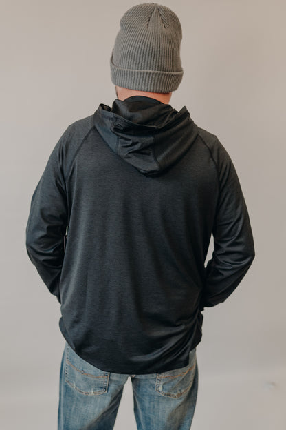 Flag & Anthem | Victory Performance LS Hoodie | Charcoal Heather