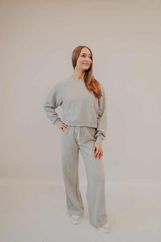 Z Supply | Crop Out Sweatshirt | Classic Heather Grey