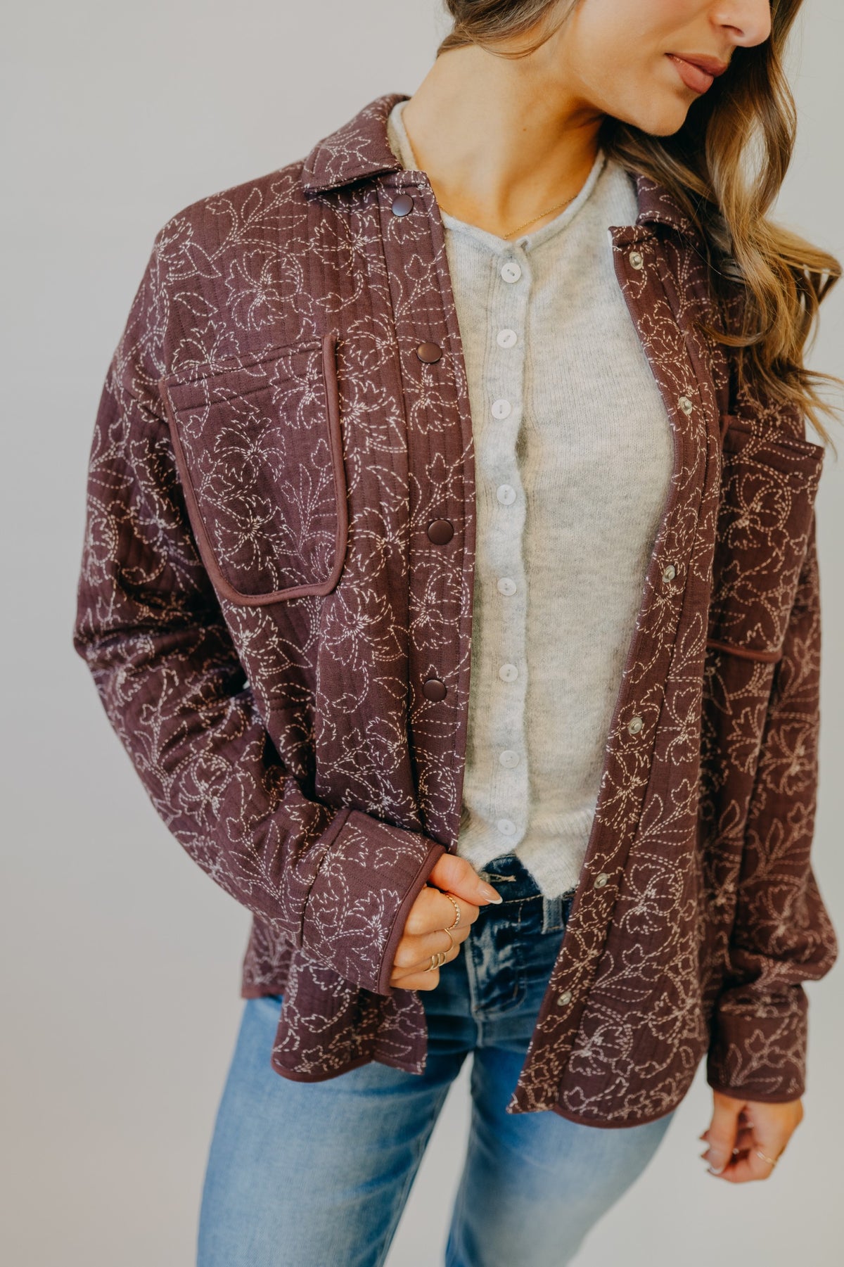 Thread & Supply | Claremont Jacket | Brown Floral