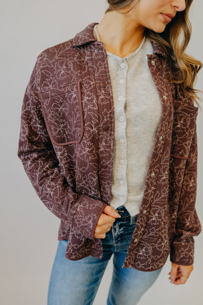 Thread & Supply | Claremont Jacket | Brown Floral