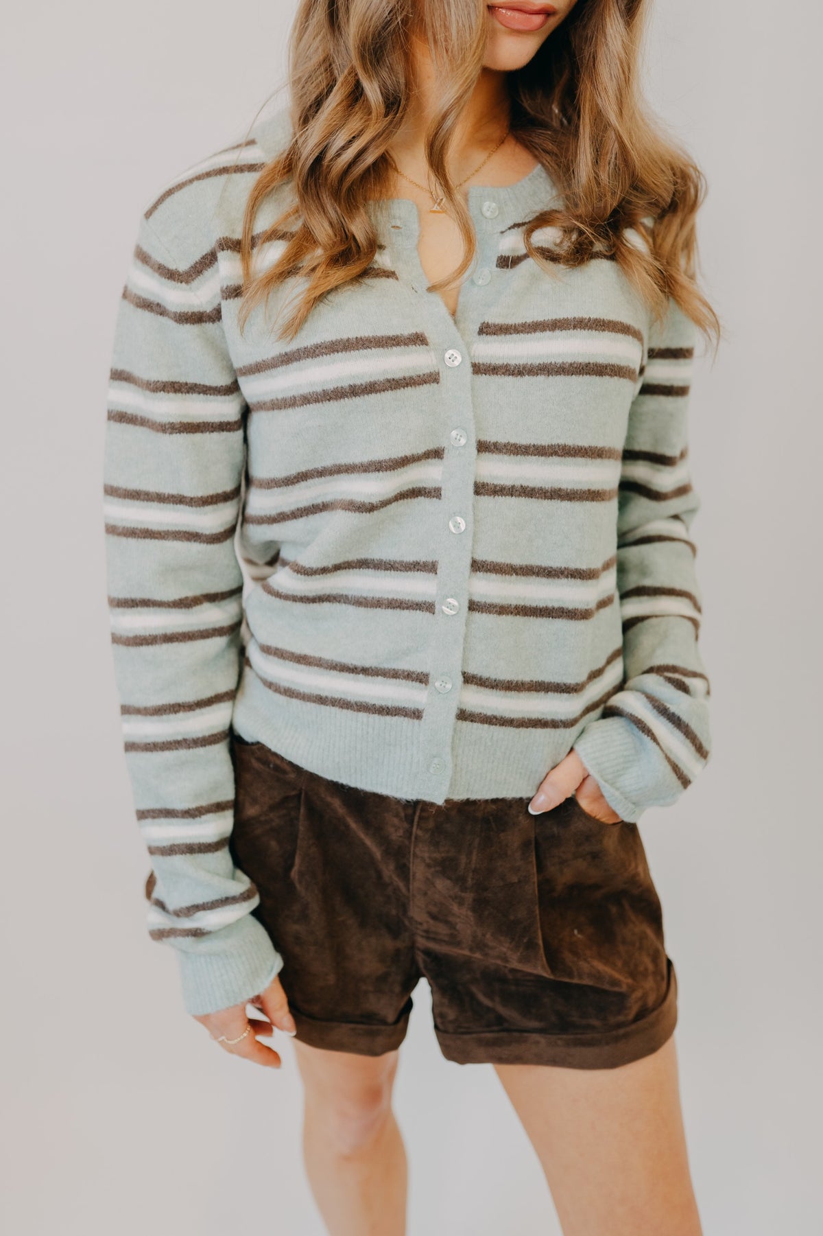Z Supply | Medina Striped Cardigan | Aqua Cloud