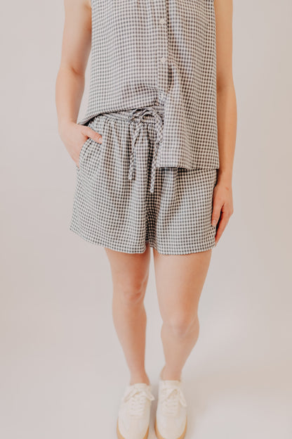 Thread & Supply | Caelis Shorts | Charcoal Gingham