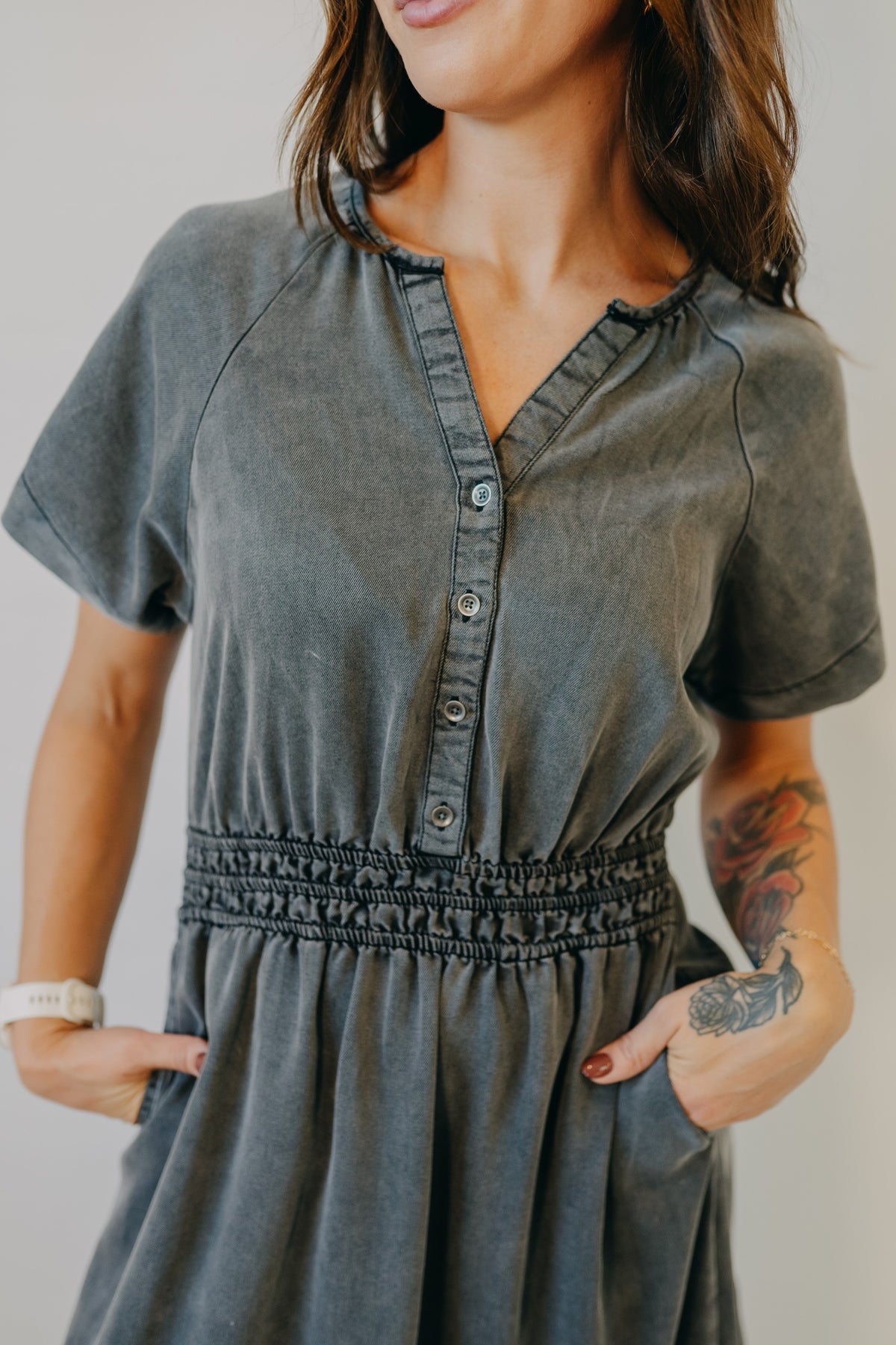 Thread & Supply | Shayla Dress | Black Wash