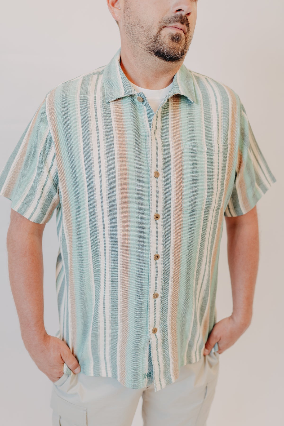 Dkota Grizzly | Wells Textured Striped Top