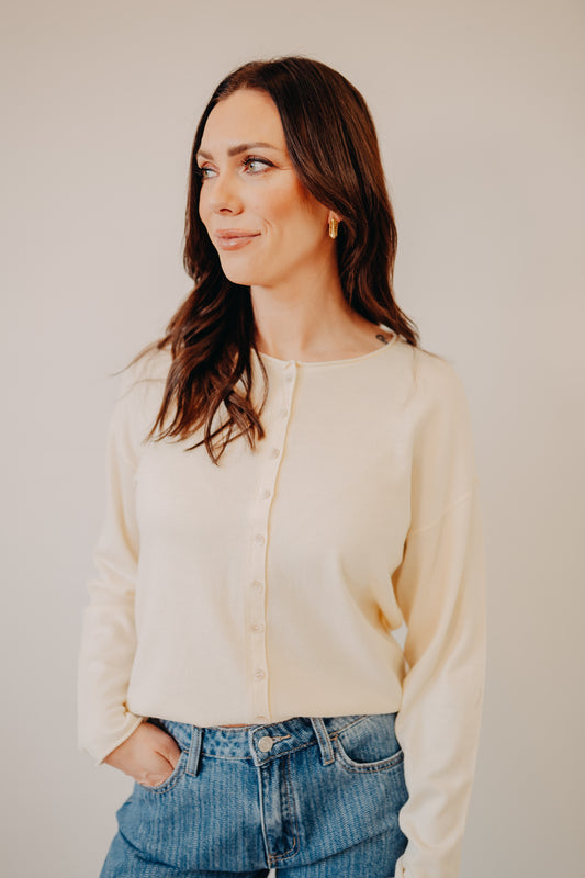 Thread & Supply | Della Cardigan | Ivory