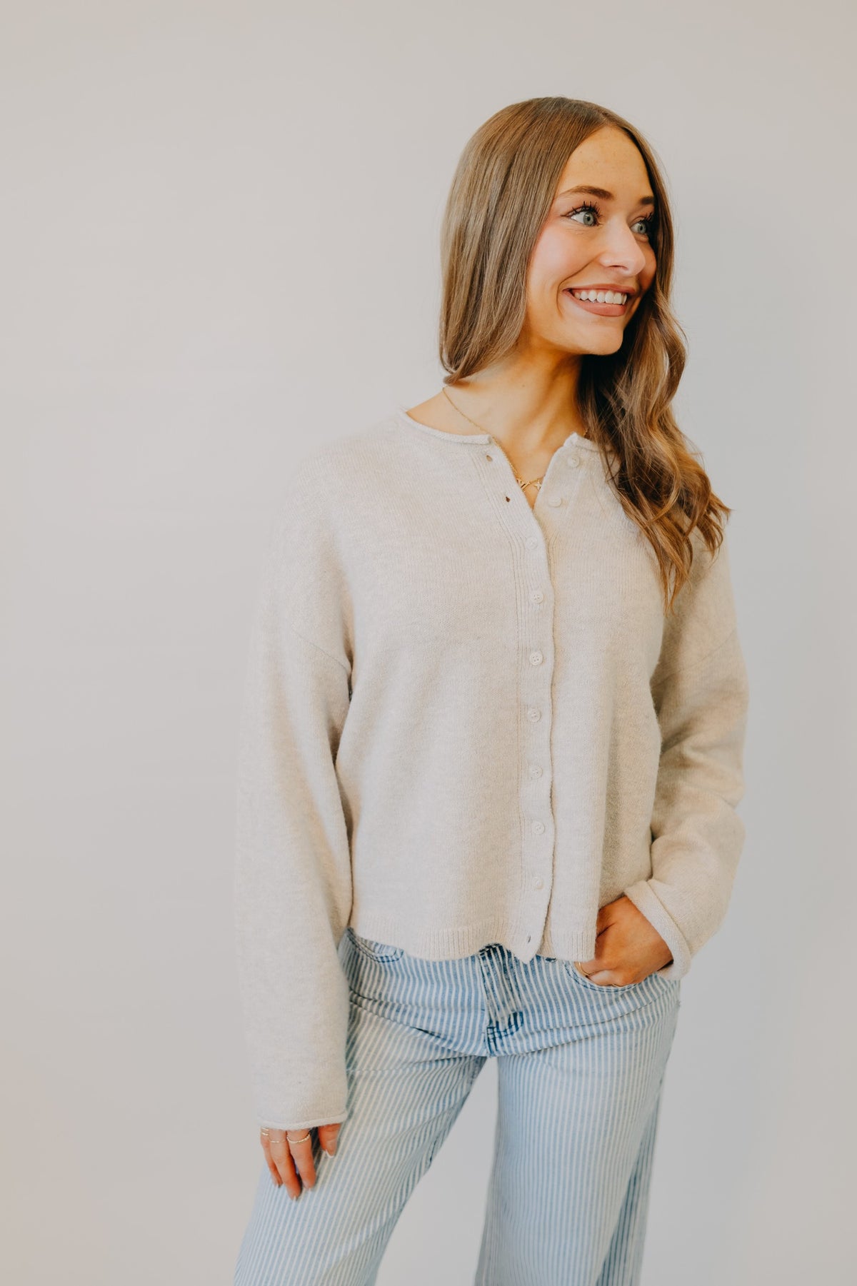 Thread & Supply | Dover Cardigan | Heather Stone