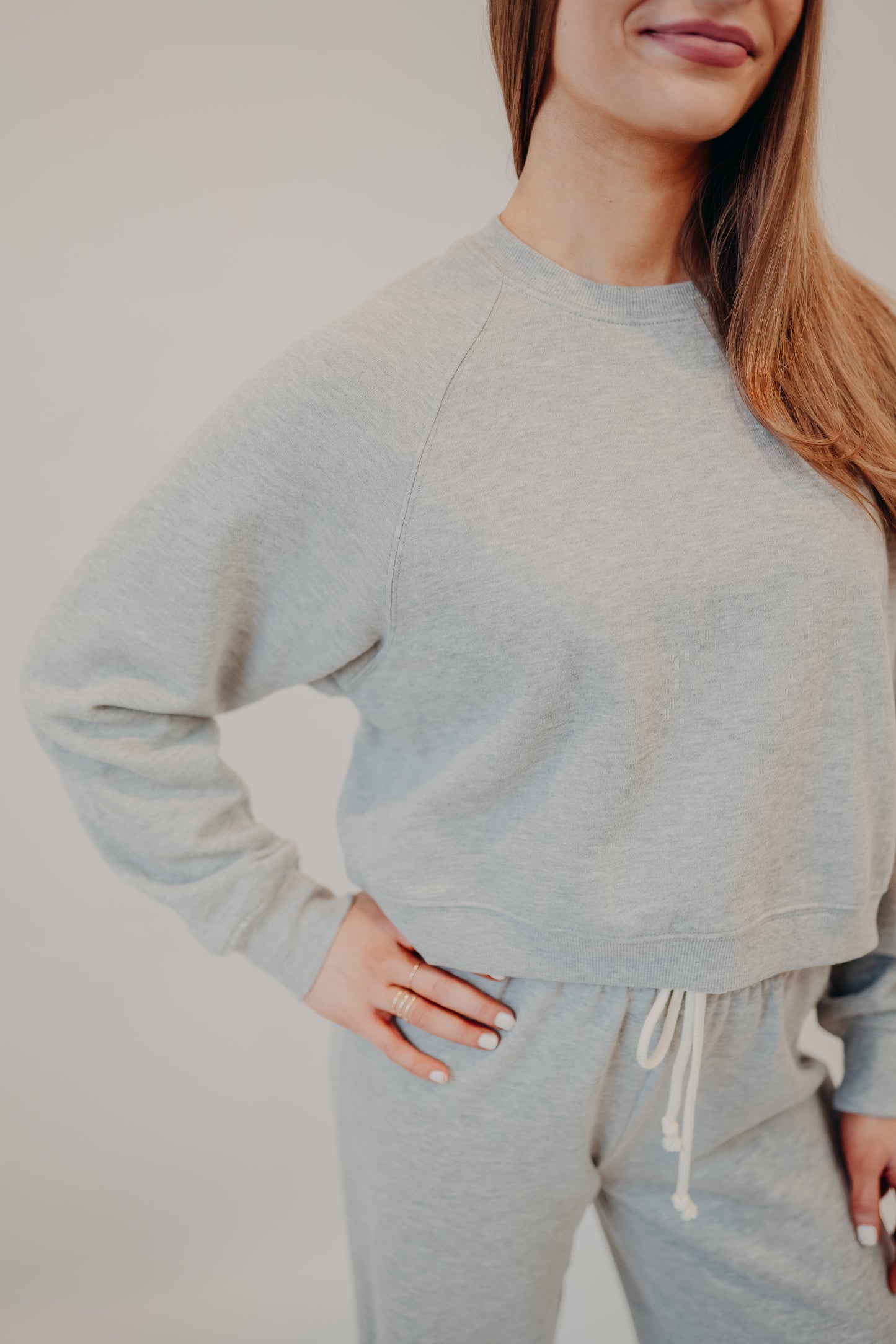 Z Supply | Crop Out Sweatshirt | Classic Heather Grey