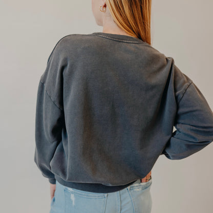 Z Supply | Varsity Sunday Sweatshirt | Black Sand