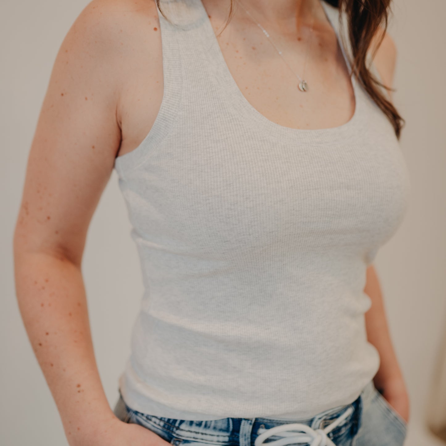 Z Supply | Sirena Rib Tank | Heather Grey